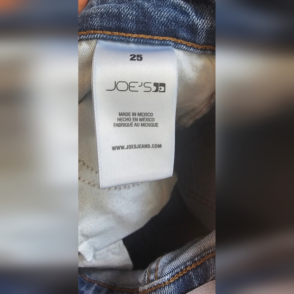 Joe's Jeans straight leg mid rise 29" long size 25 - Picture 6 of 6